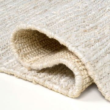 Griffin Rustic Farmhouse Woven Jute Solid Area Rug